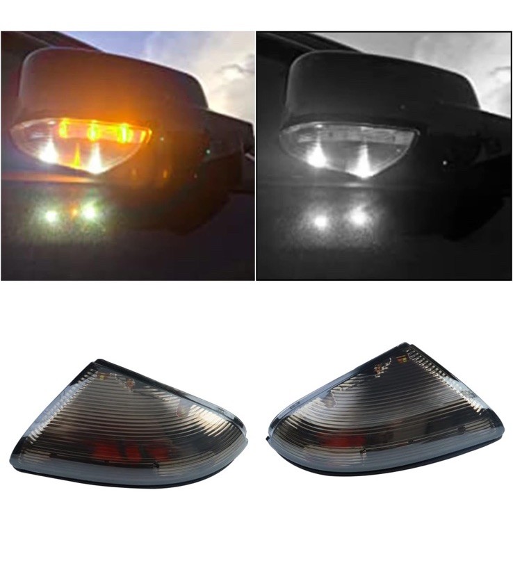 C-9.LED Side Mirror Turn Signal Puddle Light Compatible with 2010-2018 Dodge Ram