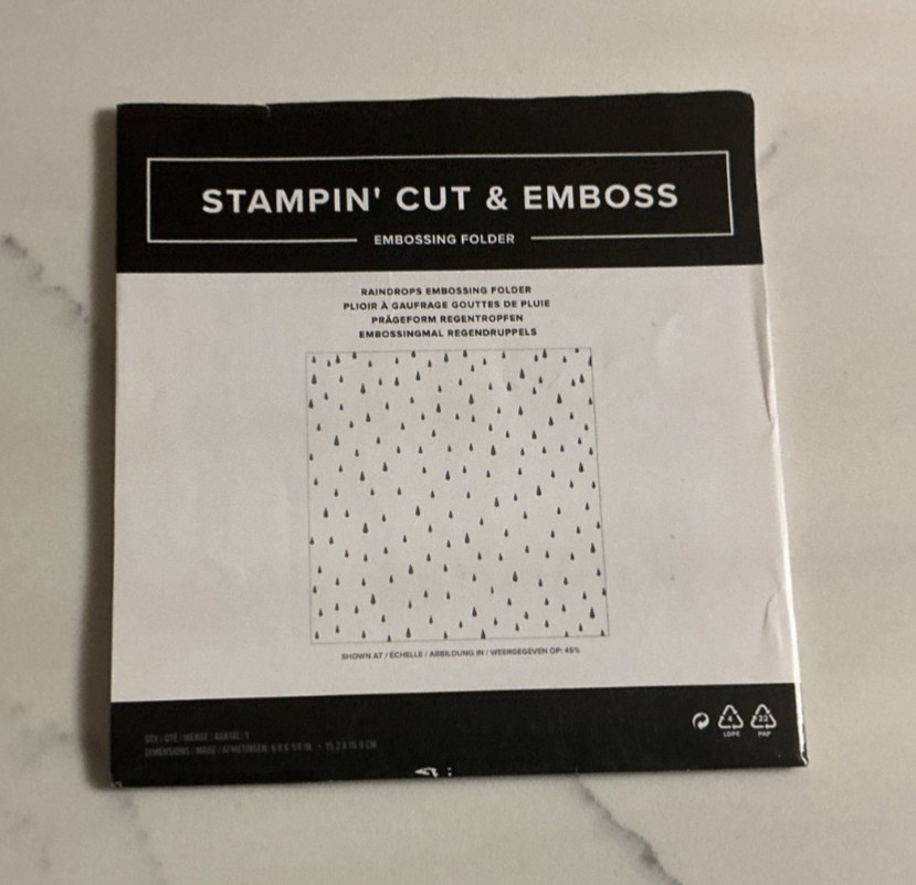 Stampin Up!  Raindrops embossing folder