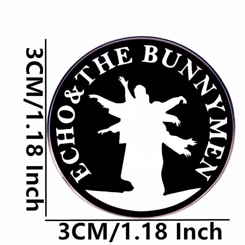 Echo & the Bunnymen Round - Enamel Pin