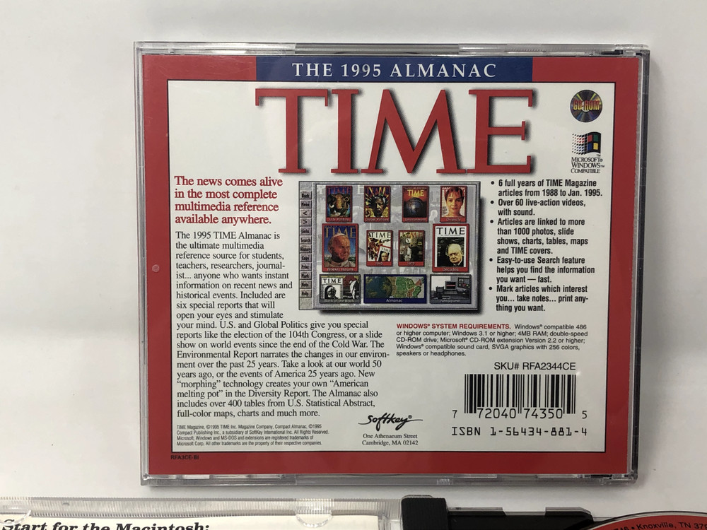 Microsoft Windows 95 and Earlier Reference Bundle Phone Search, Time Magazine CD