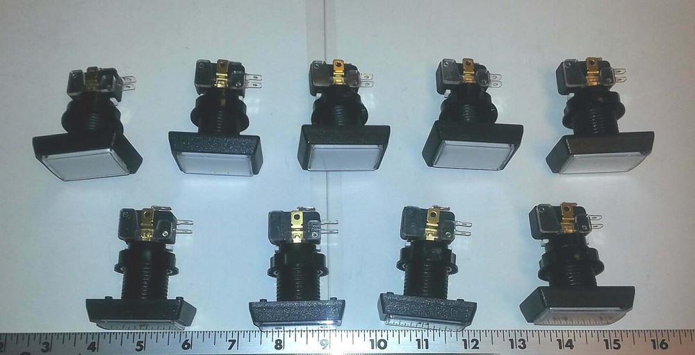 Dixie Narco soda machine selection button replacements for live display - qty. 9