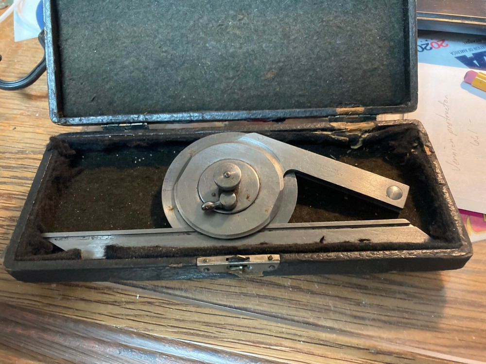 L.S.Starrett precision universal bevel vernier protractor