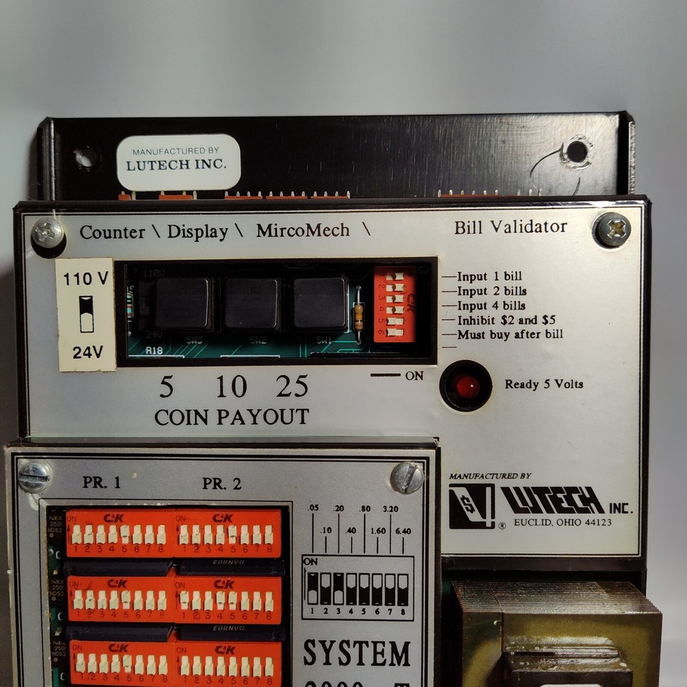 Lutech System 2000-T vending machine kit board - tested & working!