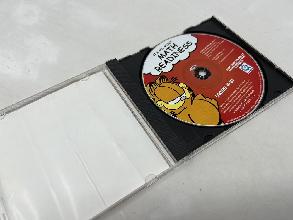 Garfield: It's All About Math Readiness Ages 3-4 (PC, 2006)