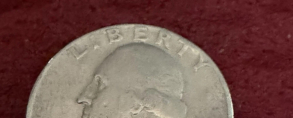 George Washington 1966 Quarter No Mint Mark Rim Error