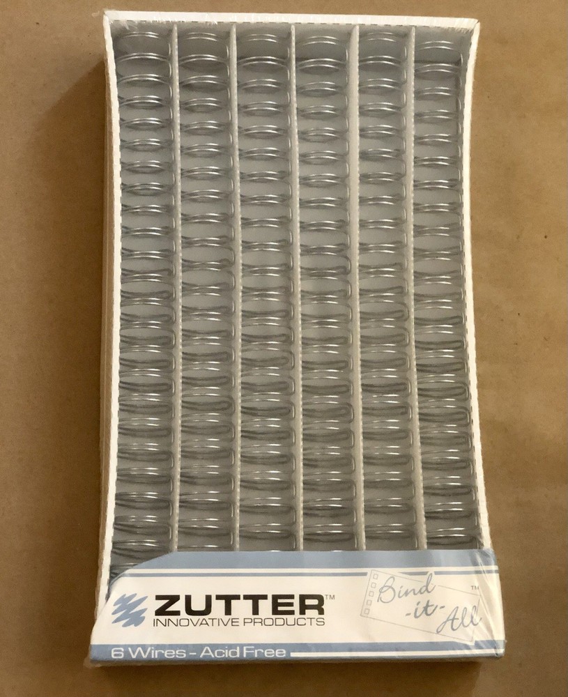 Zutter Bind It All Wires, 1" Silver, Unopened Box of 6
