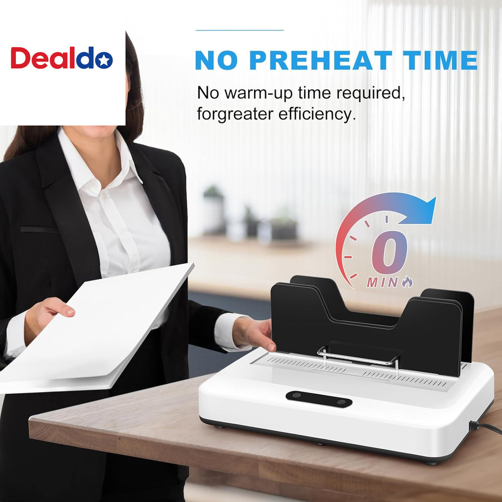 Thermal Binding Machine, 500 Sheets Capacity, No Preheat Time, Digital Touch Pan