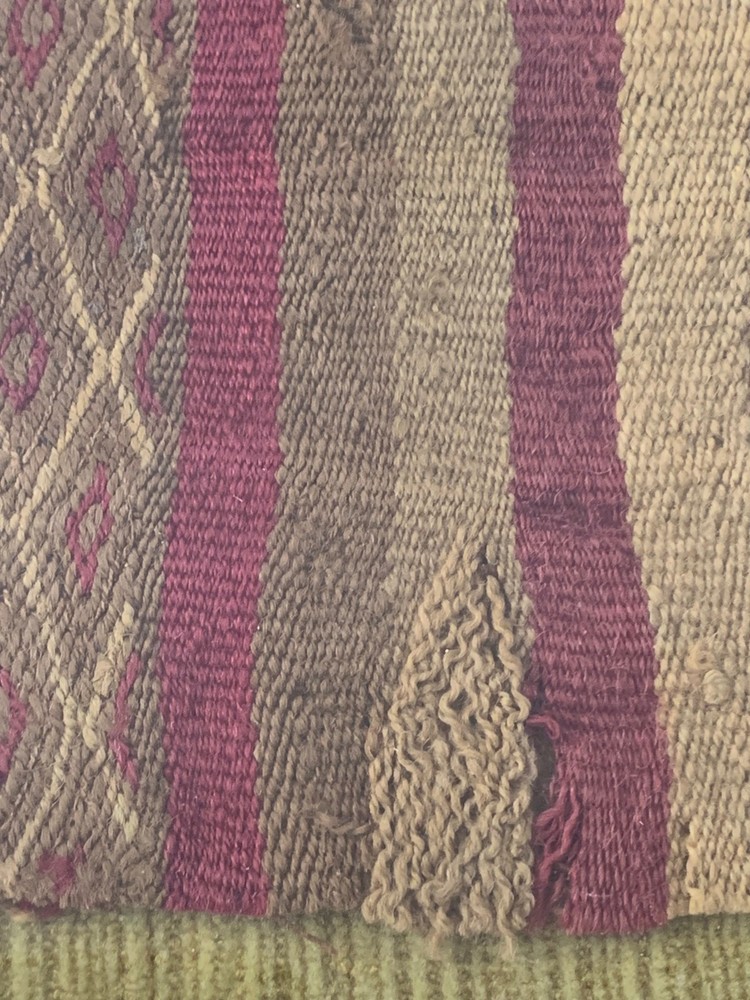Framed Pre-Columbian Textile Peru Chancay Circa 1000-1470