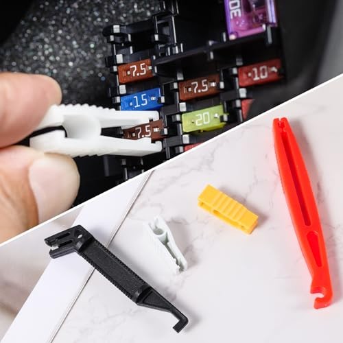 4 Pcs Fuse Puller, 4 Sizes Automotive Fuse Puller Tool Plastic Car Fuse