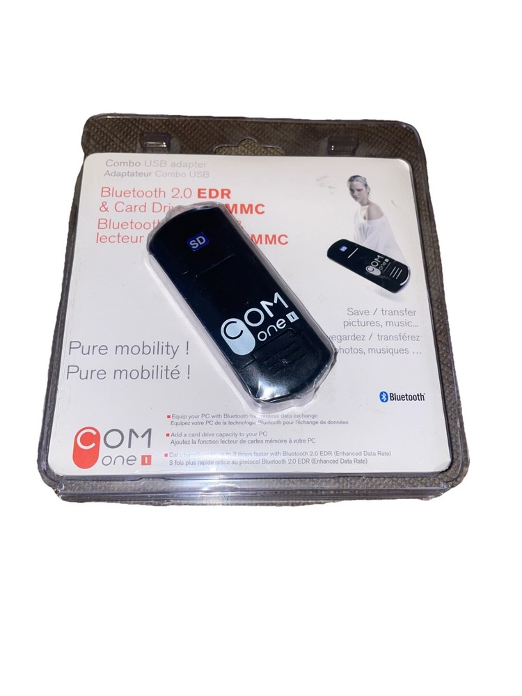 Com One Bluetooth 2.0 EDR & Card Drive SD/MMC Combo USB Adapter