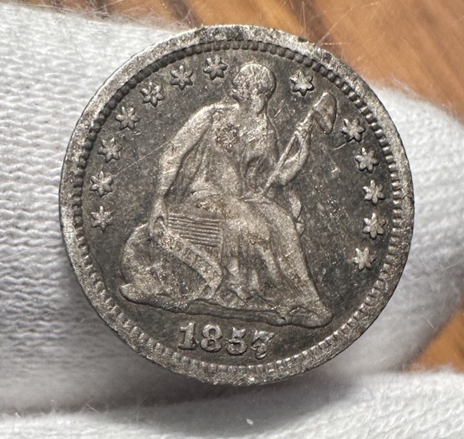 1857 O Seated Half Dime