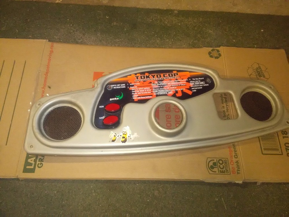 tokyo cop arcade deluxe plastic control panel part #3
