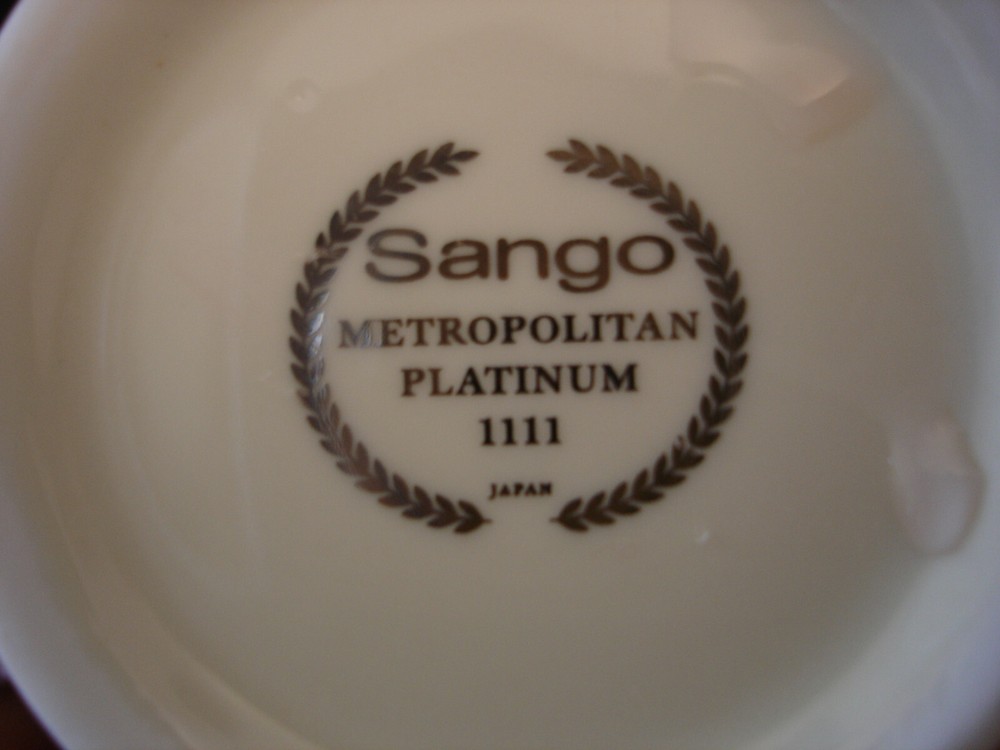 Metropolitan Platinum by Sango CREAMER & SUGAR