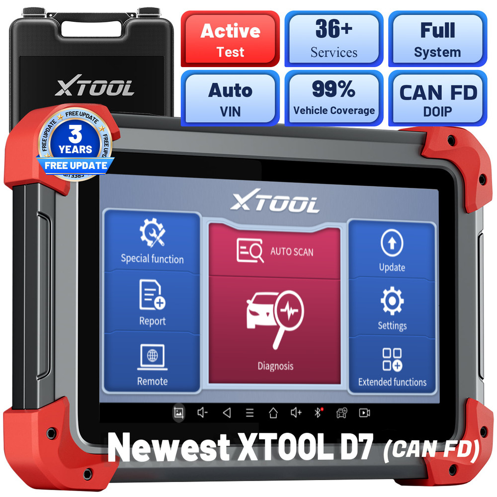 XTOOL D7 Auto Bidirectional OBD2 Scanner Full System Diagnostic Tool 36+Reset