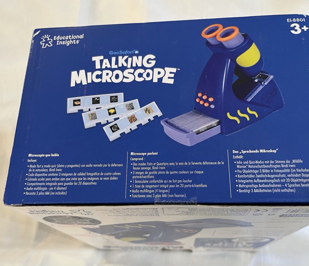 Educational Insights GeoSafari Jr. Talking Interactive Microscope Ages 3+