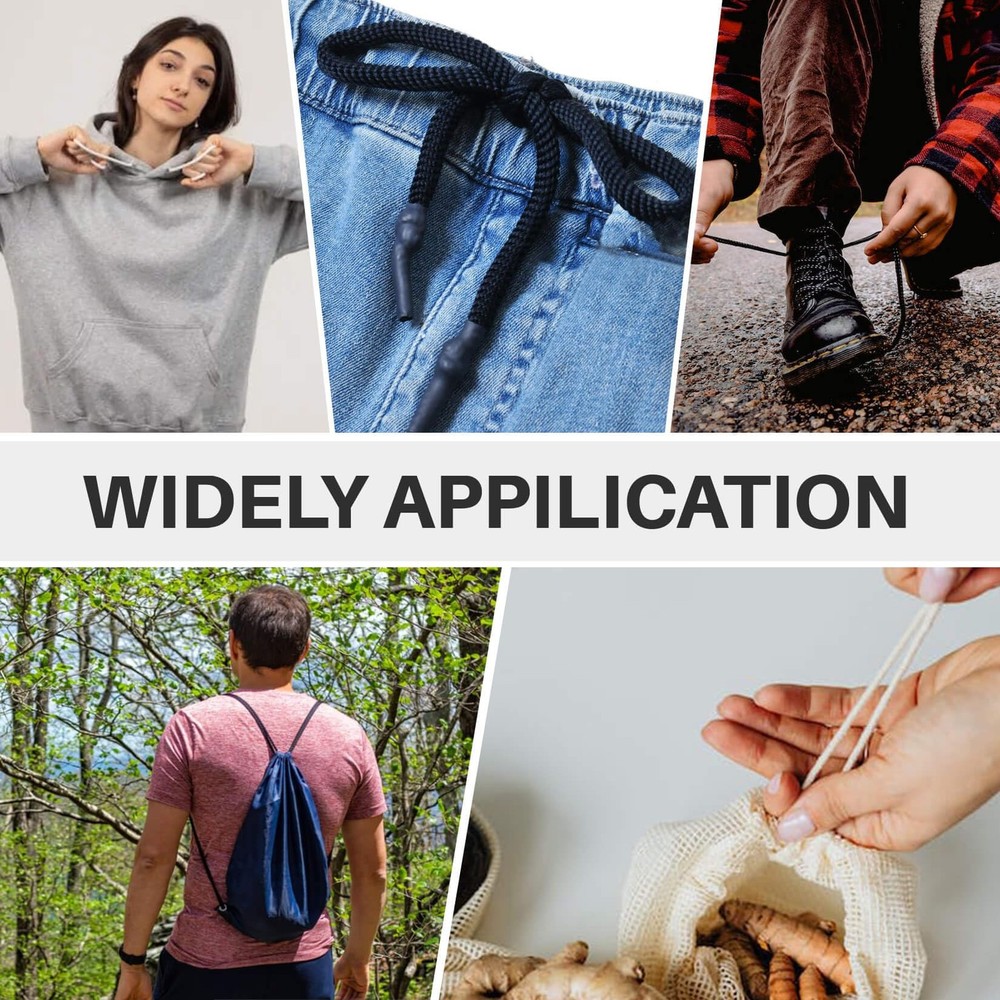 9PCS Drawstring - Drawstring Replacement 53 Inches Cord Hoodie String Replace...