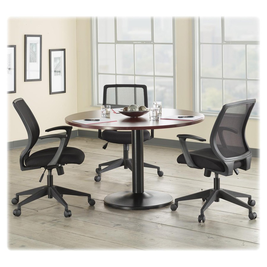Lorell LLR84868 Executive Mid-back Work Chair Black