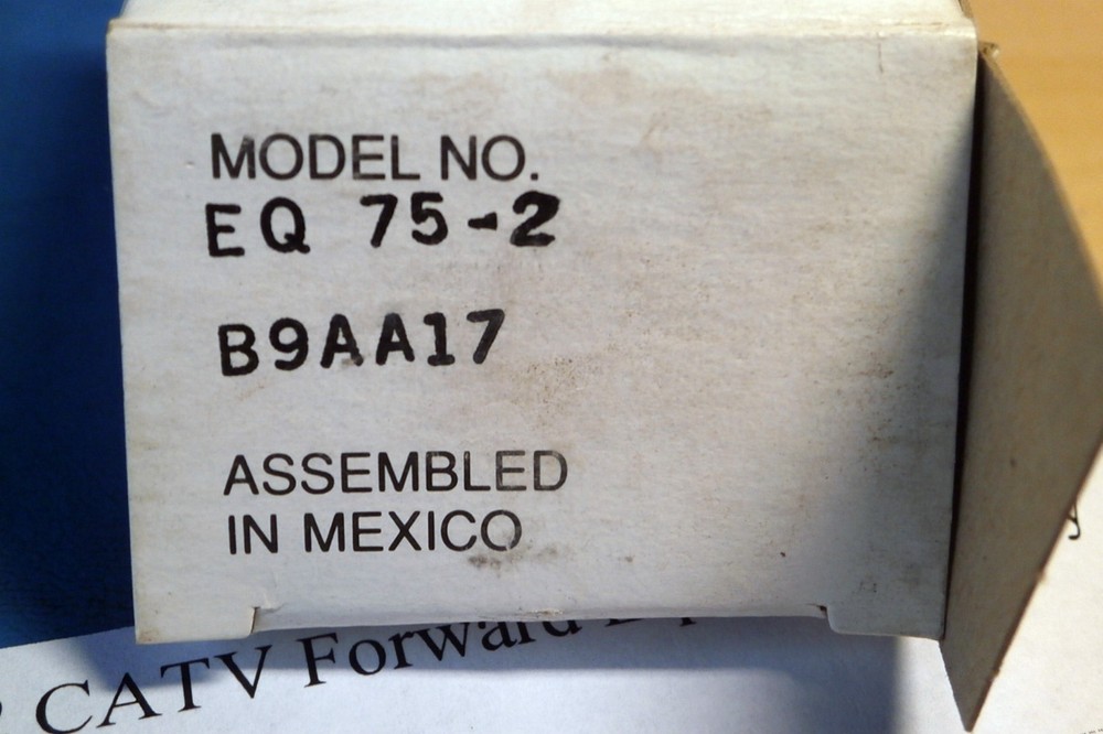 (2) General Instruments EQ-75-2 CATV Forward Equalizer