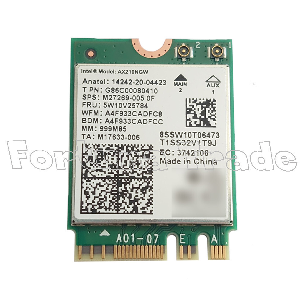 Intel AX210 Wi-Fi 6E WiFi & Bluetooth Module Adapter - M.2 A-E-Key ax210 3000Mbps