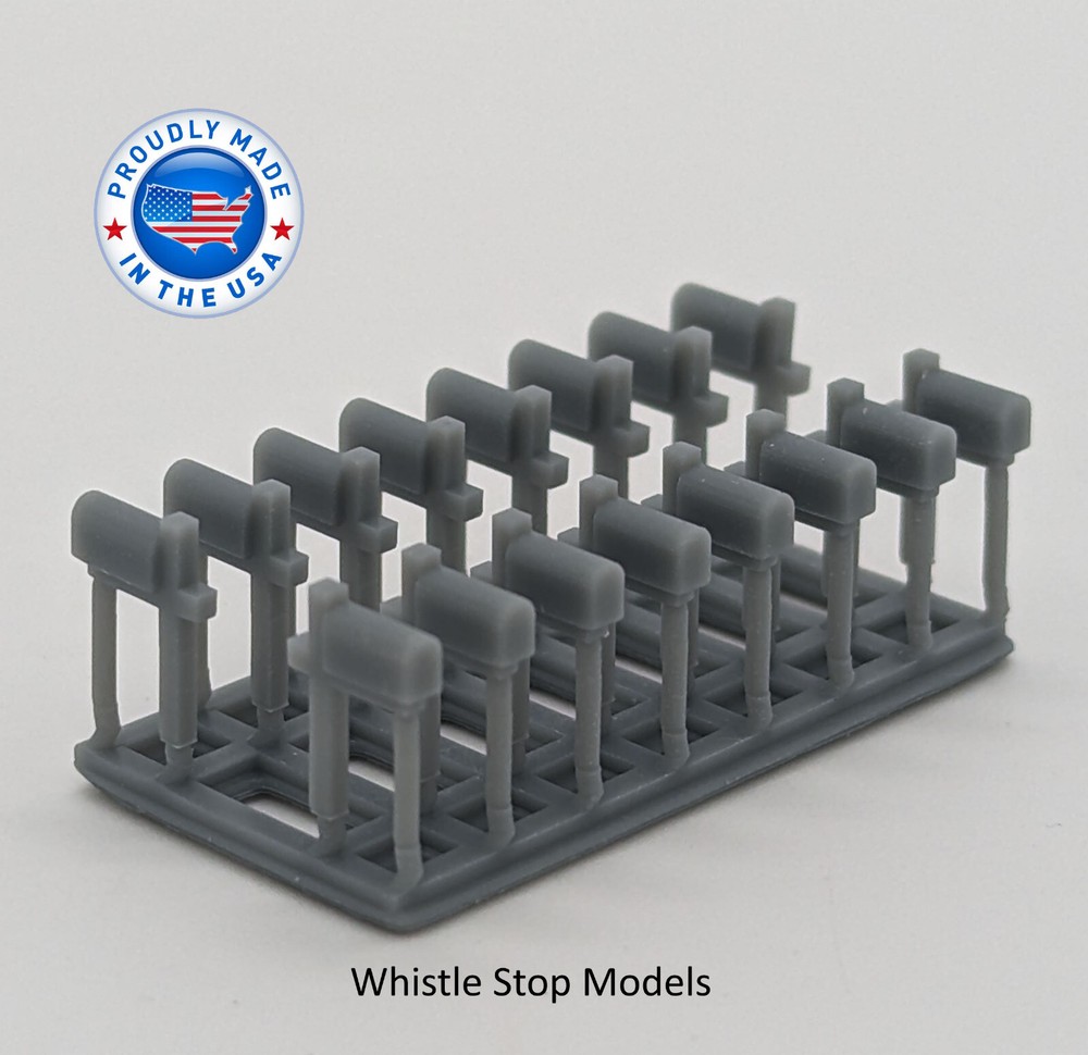 HO Scale Mail Boxes set of 16 HO2203