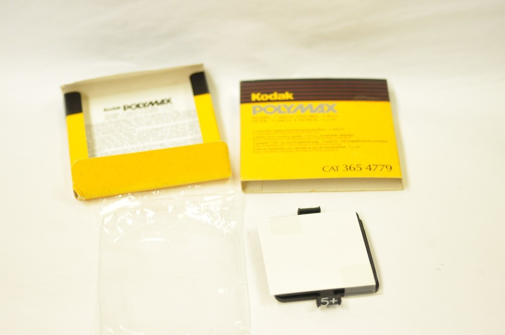 Kodak Polymax two filter set  -1 and 5+(Cat. 365 4779). New
