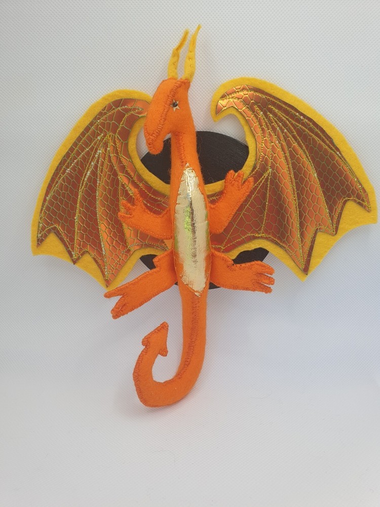Green Smol Dragon - Wall Mount - Hand Crafted - Beautifully Made - Wicca Witch