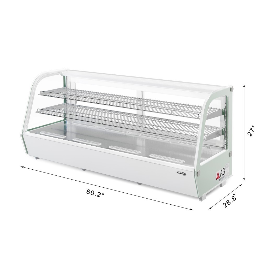 Used KoolMore CDC-8C-WH 60" Countertop Refrigerated Display Case