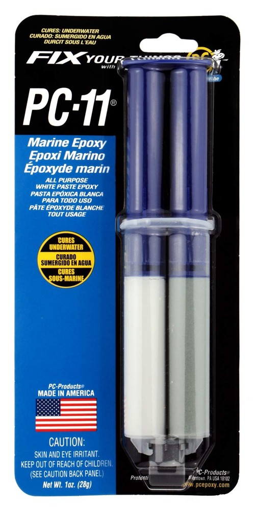 PC-Products PC-11 Epoxy Adhesive Paste, Two-Part Marine 1 oz, Off White