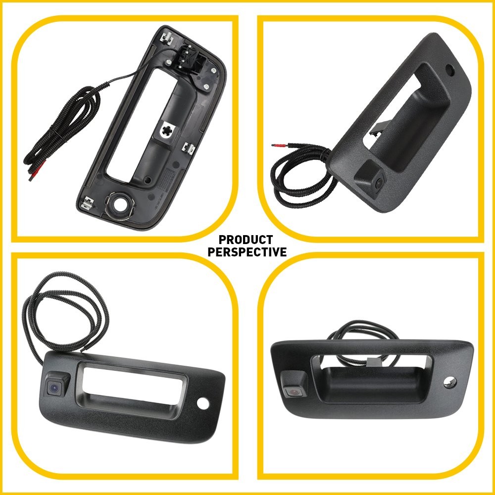 Tailgate Handle Rear View Backup Camera For GMC Sierra Chevy Silverado 2007-2013