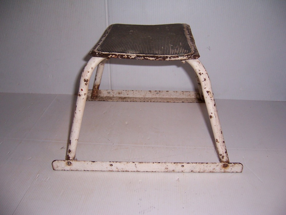 Vintage Metal Kitchen Utility Stool