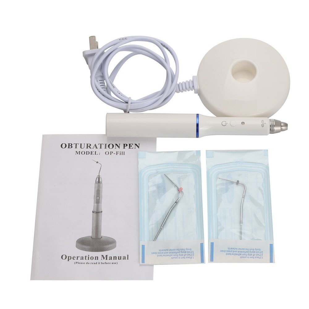 Dental Cordless Endodontic Heated Pen 2*Tips Gutta Percha Obturation System