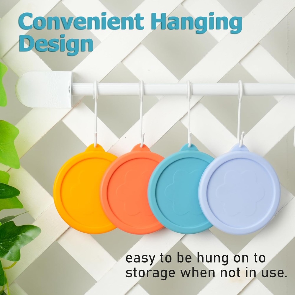 2 Cup Silicone Replacement Lids Storage Cover for 2 - 4 Pack, colorful