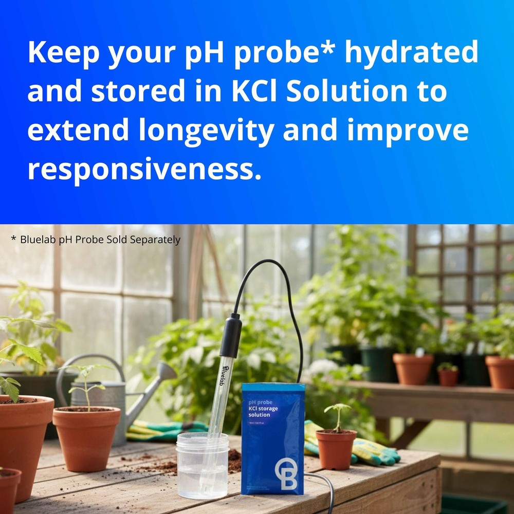 Bluelab CAREKITPH pH Probe Care Kit with Calibration Solution, Storage Solut...