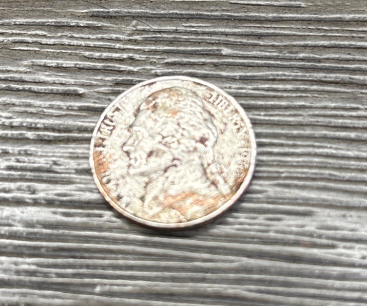 Jefferson nickel On Cent Planchet Error 1988