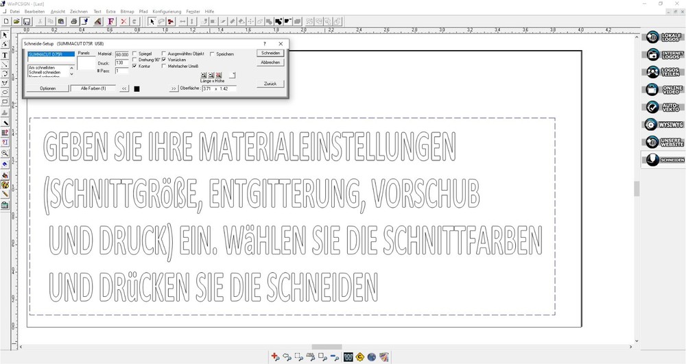 WinPCSIGN Basic 2018. Schneidesoftware. Download per E-Mail möglich