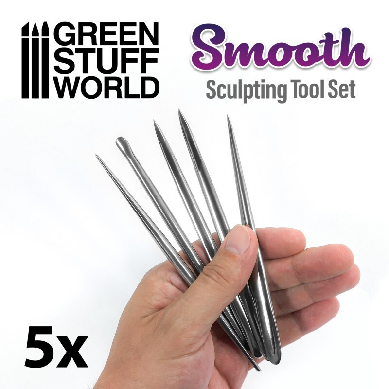 5x Smooth Sculpting Set -  Carver tool,  sculpting, modelling