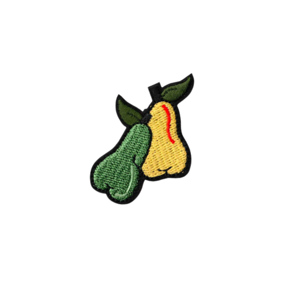 Pears Patches (5-Pack) Fruit Embroidered Iron on Patch Appliques