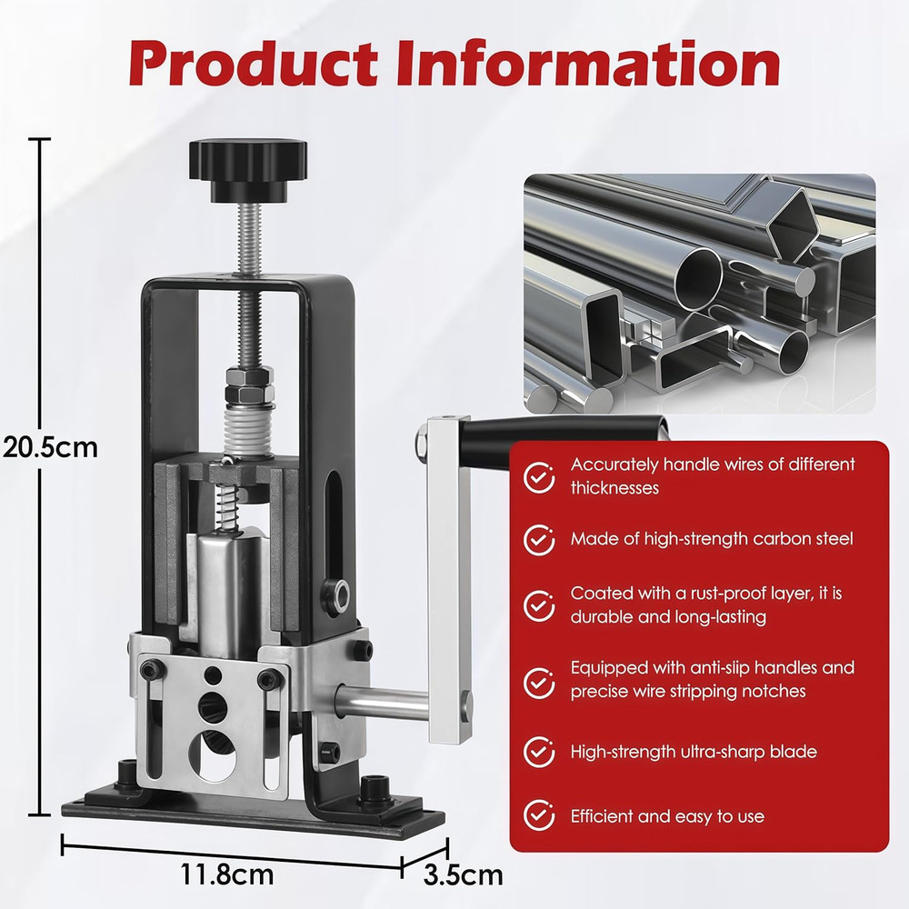Manual Wire Stripper Tool Wire Stripping Machine - Labor-Saving -Duty Stripper f