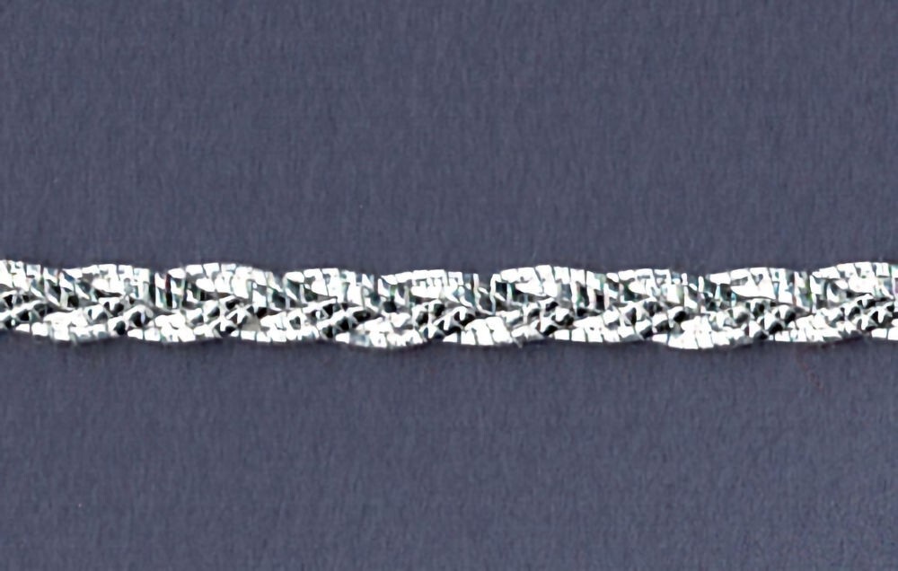 5 Yards 1/8" Silver Braid Trim 10116