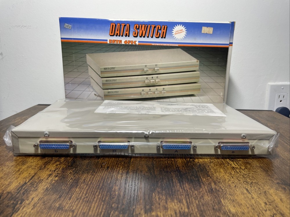 25 Pin ABX Data Switch BOX for IBM Applications ASX 2500 Data Specs RETRO