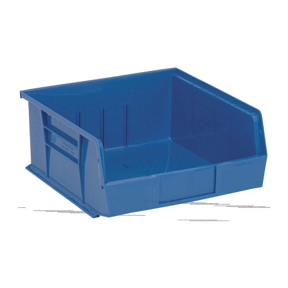 QUANTUM STORAGE SYSTEMS QUS235BL Hang and Stack Bin,Blue,PP,5 in 9U073