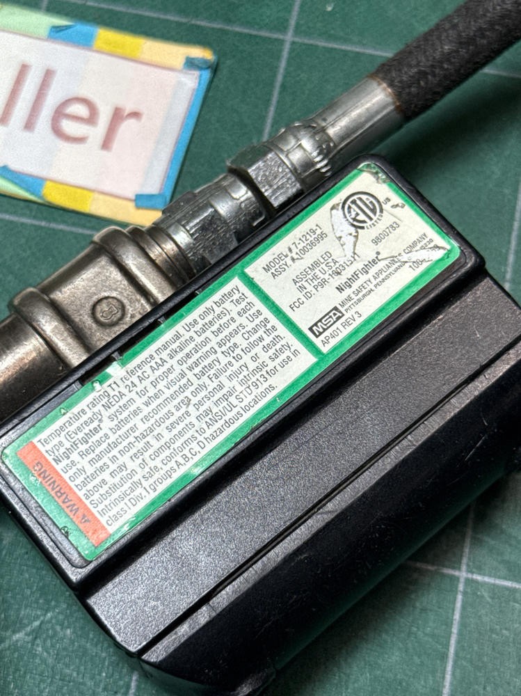 MSA SCBA Electronic Control Module 7-1219-1 NightFighter 10036995 UNTESTED