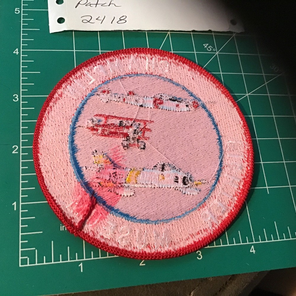 CHAMPLIN MILTARY FIGHTER PLANE MUSEUM COLORED JACKET PATCH ~NICE~