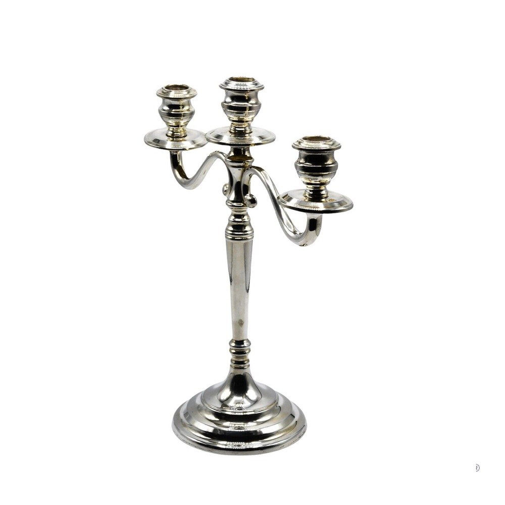 Three-flame candelabra in 800 silver CAN.1