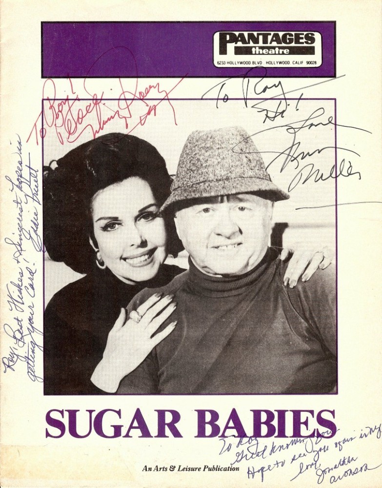 Mickey Rooney Signed Autographed Program Miller Pruett Aronson JSA AY02068