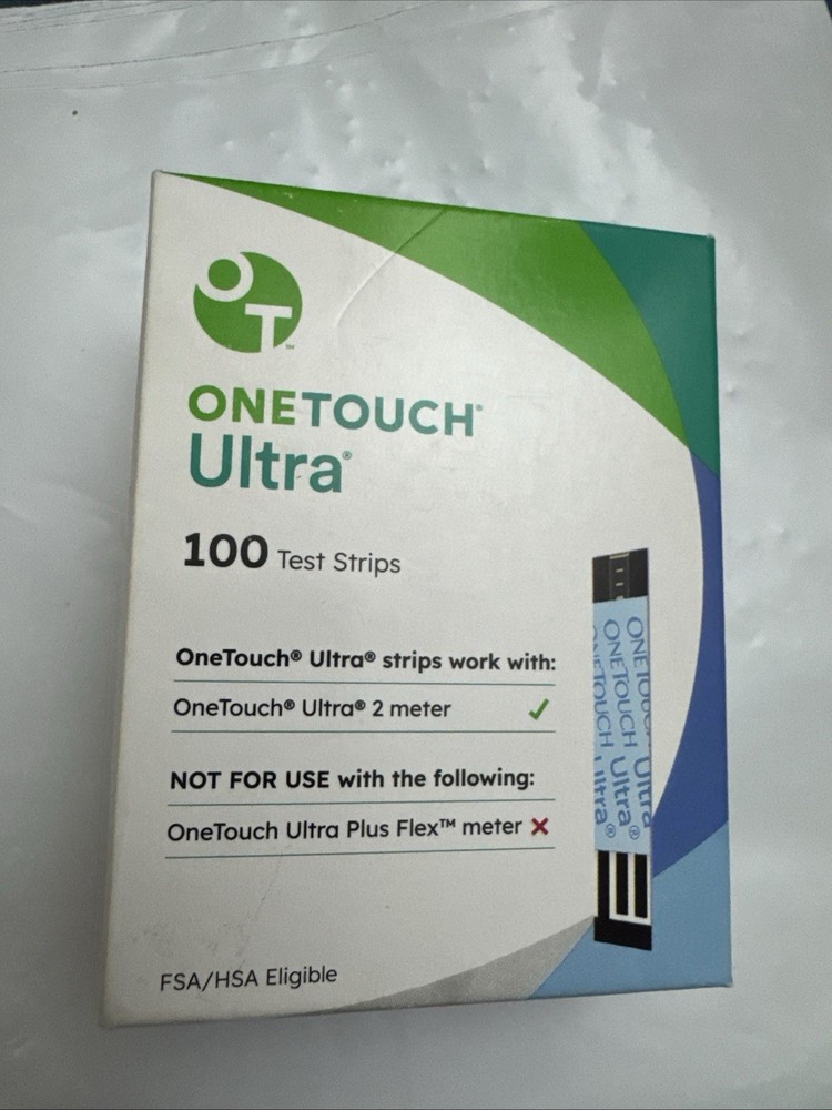 100 One Touch ULTRA TEST STRIPS exp 1/2027