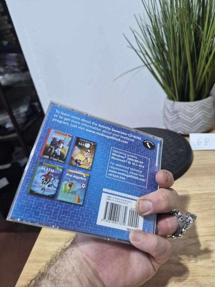 Middle School Math Activity Generator CD-ROM - McDougal Littell