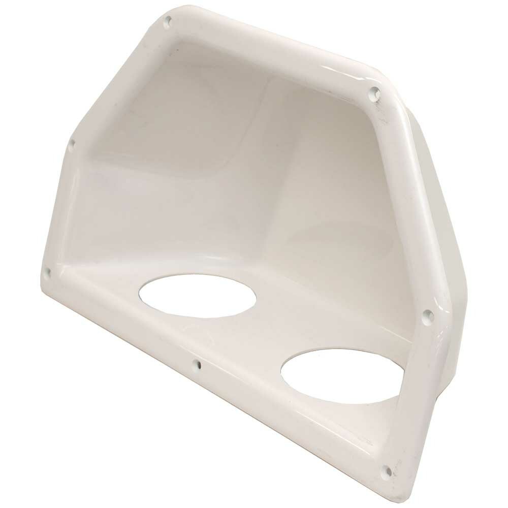 Chaparral Boat Blank Cupholder Side Panel | Glossy White Plastic