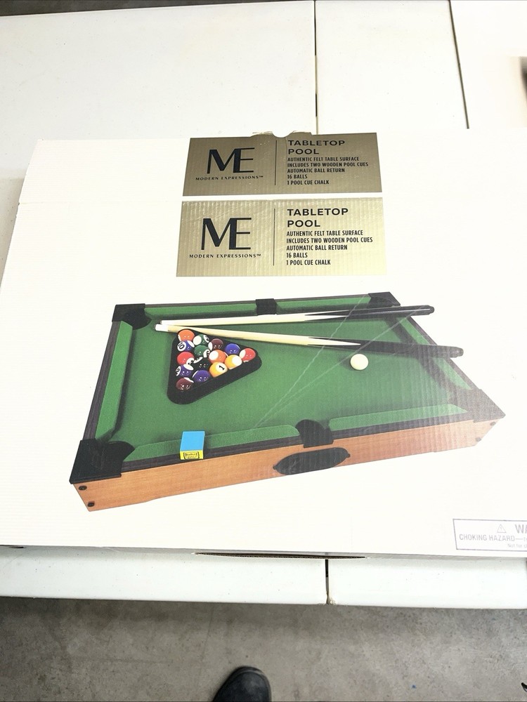 Modern Expressions 20" Tabletop Pool Table Mini Pool Table