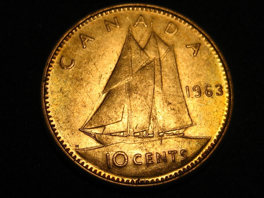 1963 Canadian Dime